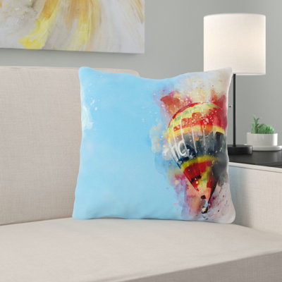Coussin décoratif aquarelle Erico