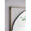 Miroir coquelicot 32 x 1 x 32 po avec cadre en métal doré de style contemporain pour salle de bain