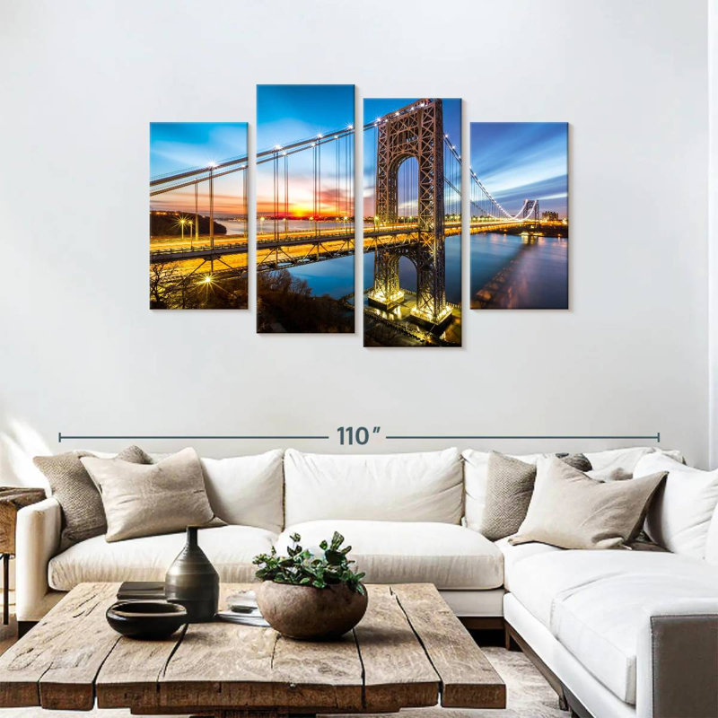 Lilie The George Washington Bridge, 48" H x 75" W