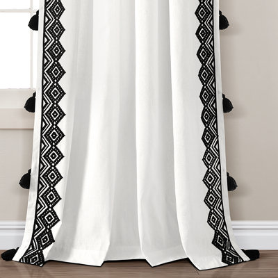 Rideau en mélange de coton