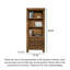 Bibliothèque de rangement moderne à trois tiroirs en bois d'orme moderne minimaliste