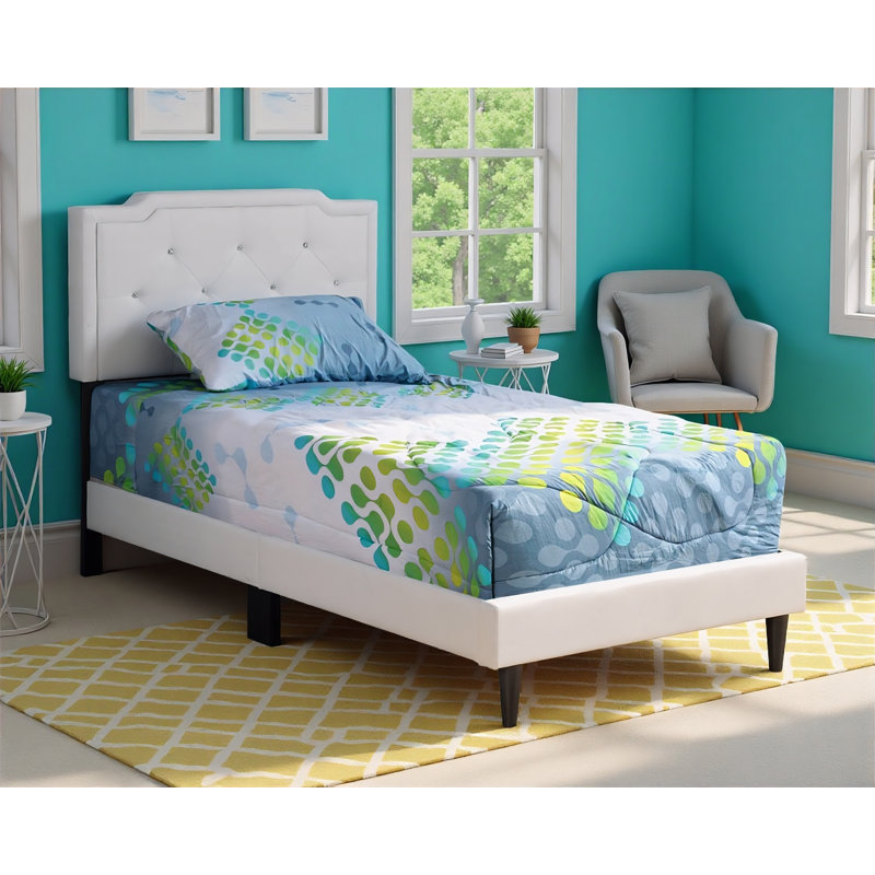 Maiwenn White Twin Bed Set Of 2, Twin, White