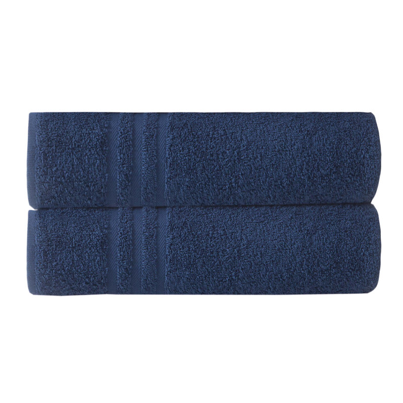 Kressley 2 Piece Turkish Cotton Bath Towel Set, Twilight Blue