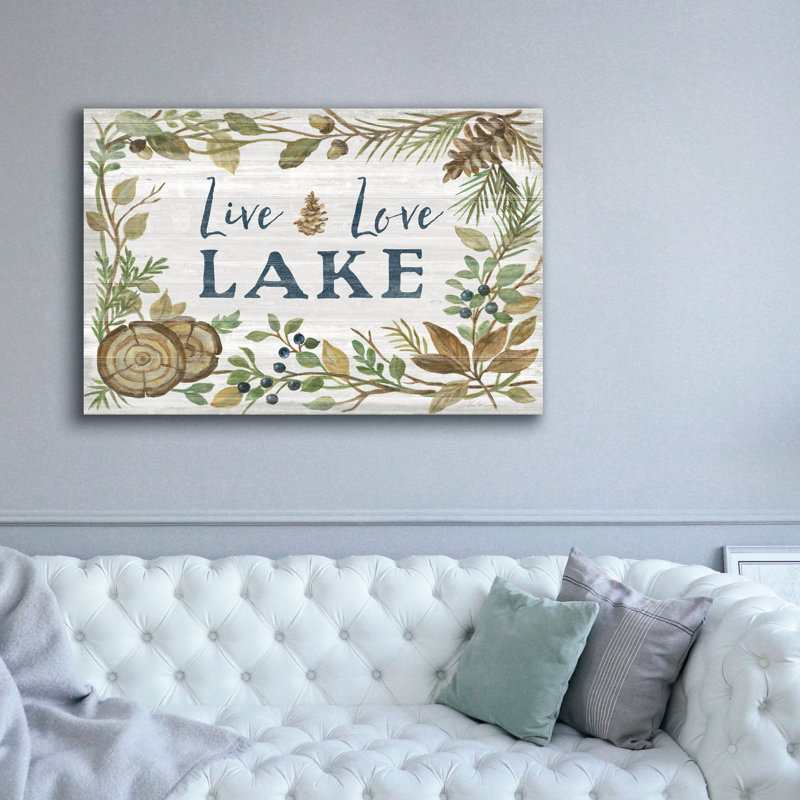«Epic Graffiti» «Lakeside Retreat III» par Silvia Vassileva, art mural sur toile, 60 po x 40 po