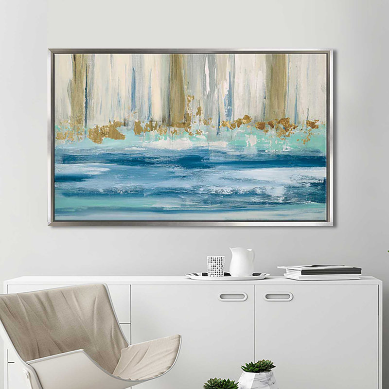 «Mountain Water II» par Susan Jill, reproduction sur toile flottante, H 21,5 po x l 33,5 po x P 2 po