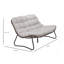 Patio Wicker Sofa with Cushion