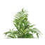 47 po, plante artificielle palmier Areca, 423 feuilles de soie verte avec pot noir