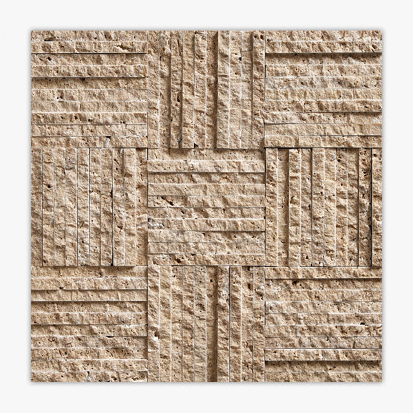 Noce Splitface Prague Travertine Mosaic