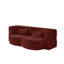 Canapé-lit moderne de 78,7 po avec 2 coussins pour le salon à petit pas, canapé-lit convertible en tissu rembourré de mousse, matelas pliant, aucun assemblage requis-1241303053