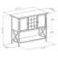Buffet à finition cappuccino avec porte en verre trempé Kaat, H 35,79 po x l 43,71 po x P 17,84 po Kaat