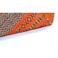 Tapis orange / rouge en coton tissé à plat Bokara Hills-21204814
