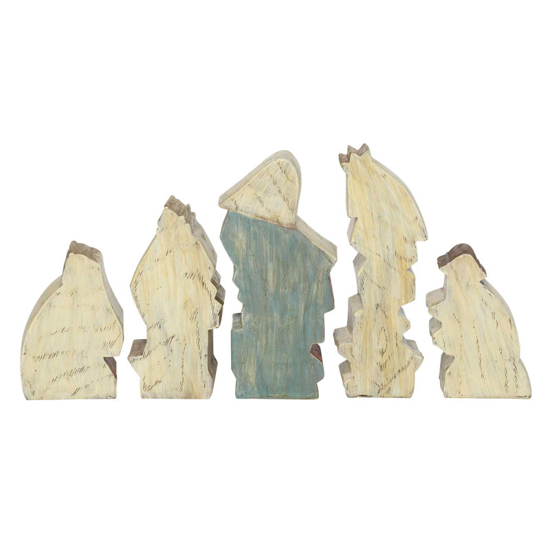 Ensemble de crèche de Noël 5 pièces 6 po