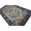 Tapis ancien chinois Ningxia à médaillon beige à champ, style Qing, années 1700, 160 x 260 cm