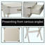 Modern White Accent Table With Storage Drawer – Space-saving End Table For Living Room, Bedroom, Or Small Apartments