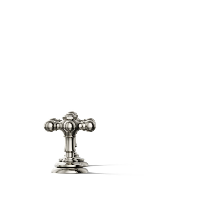 Artifacts® Bathroom Sink Cross Handles, Vibrant Polished Nickel