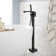 Floor Tub Spout with Diverter
