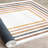 Antibacterial Cotton Area Rug, 2.6 x 6.6 ft, Cream & Yellow, Tile Red, Orange & Black | 100% Cotton, 1.2 lbs/sq ft, 0.4 in Pile Height | Machine Washable, Non-Slip PVC Underside | Perfect for Living Room & Bedroom-112936917