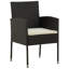 Naquin 4 - Person Acacia Patio Dining Set with Rectangular Table , Cushions Included-1396390973-1396390972