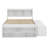 Full Bed With Bookcase Headboard – Under-Bed Storage Drawers & Bed End Storage Case Included-807336670