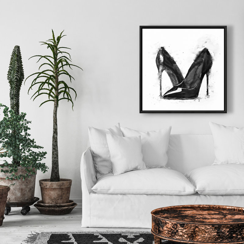 " Black High Heels Shoes "