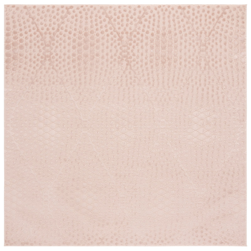Tapis géométrique Abbygael Performance, Carré 6 pi 7 po x 6 pi 7 po