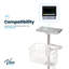 Chariot mobile universel avec plaque de fixation pour moniteur Edan