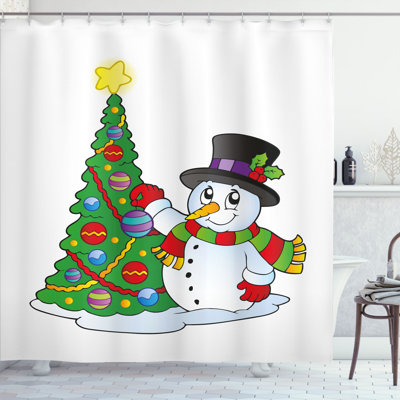Shower Curtain with Hooks Included