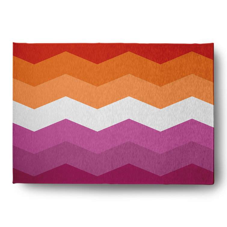 Chenille Chevron Indoor Rug