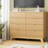 Fluted 8-Drawers Dresser For Bedroom,47''W Boho Storage Dresser & Chest-865826697