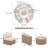 Wicker Outdoor Conversation Set with Cushions-109955407