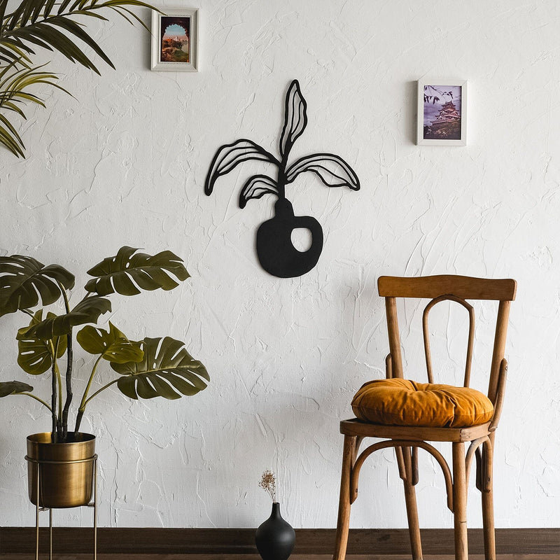 Art mural en métal Alocasia - Décoration de bureau et salon