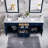 60'' Double Bathroom Vanity with Engineered Top