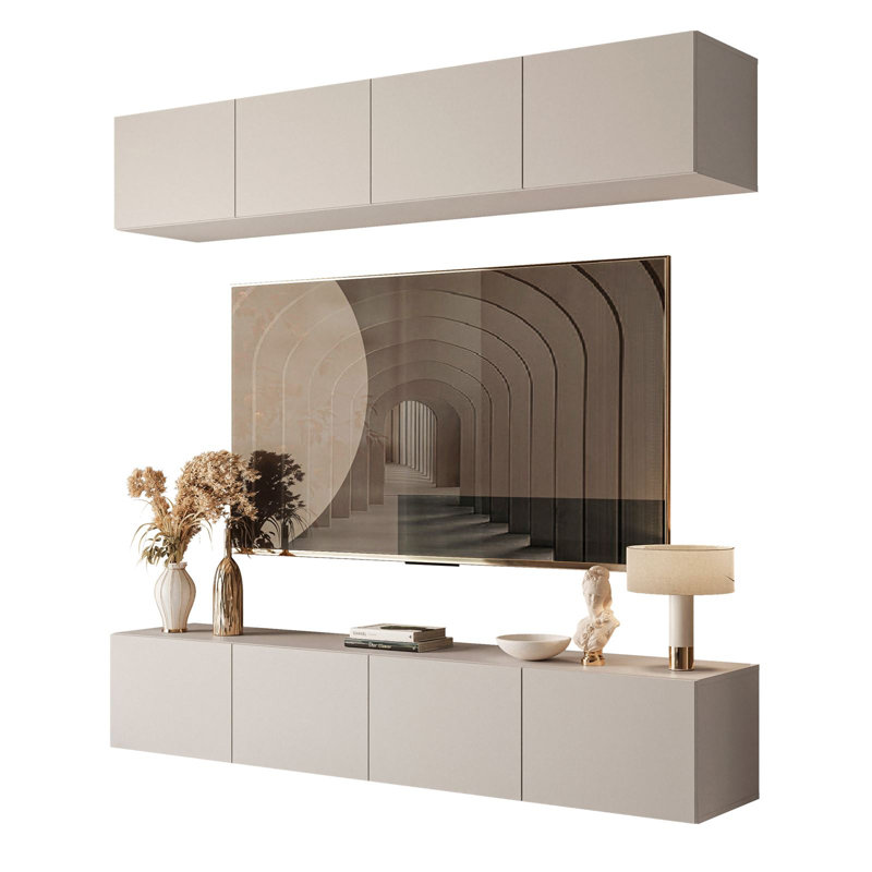 Aadhyan Wall Unit for TVs up to 75", Cashmere