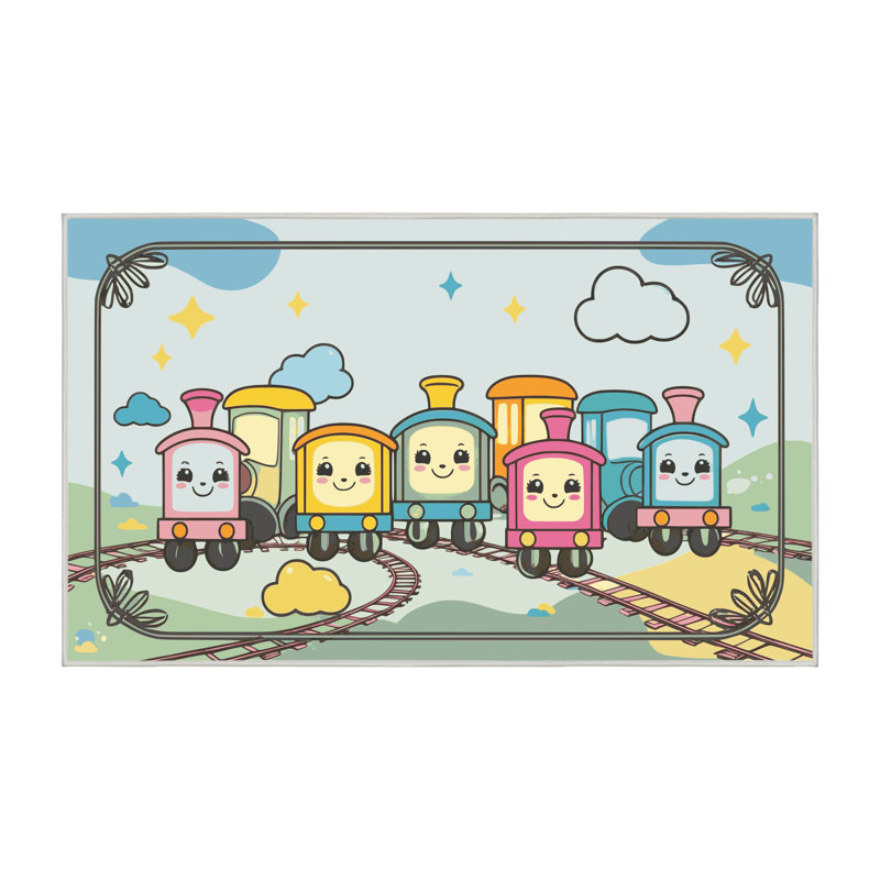 Tapis pour enfants East Urban Home, Rectangle 6 pi x 9 pi