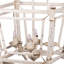 Lustre géométrique en cage 4 lumières Cecille