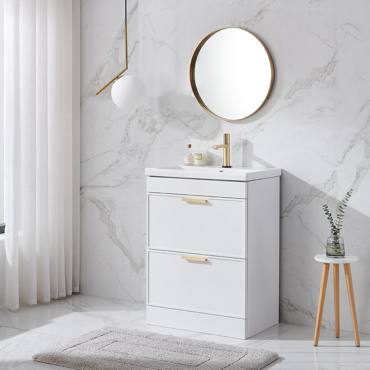 Free standing deals vanities for bathroom