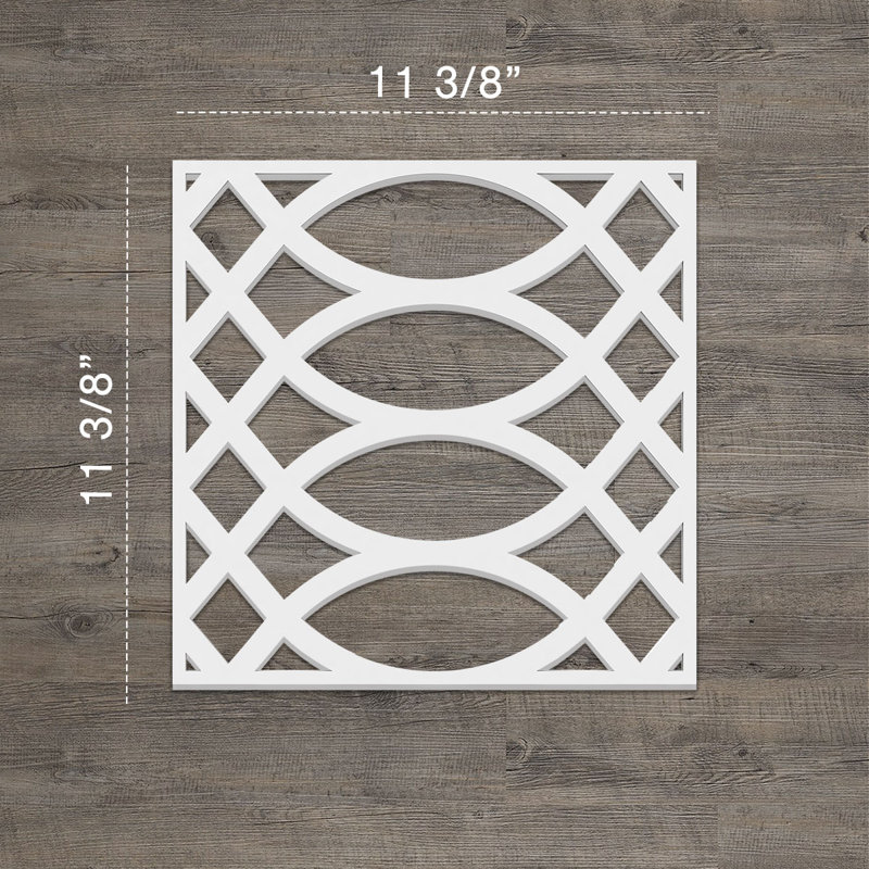 Panneau de papier peint décoratif Montrose, H 11,375 po x l 11,375 po x P 0,375 po