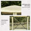 Tente de protection pour abri de jardin avec moustiquaire Outsunny Pop Up-111086524