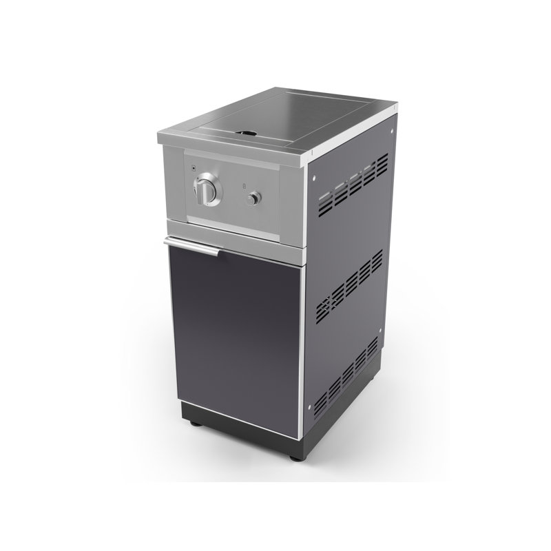 Brûleur latéral au gaz naturel avec armoire pour l'extérieur, Aluminum, Propane liquide
