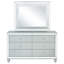 Arabesque Silver Metallic 6-Drawer Dresser With Mirror (Includes Dresser Only Not Mirror)