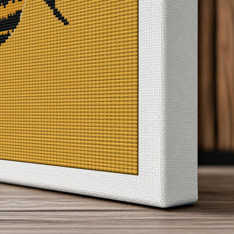 Bee Study Botanical - Wrapped Canvas, 36x24 - 91.4 x 61.0 cm, White Border