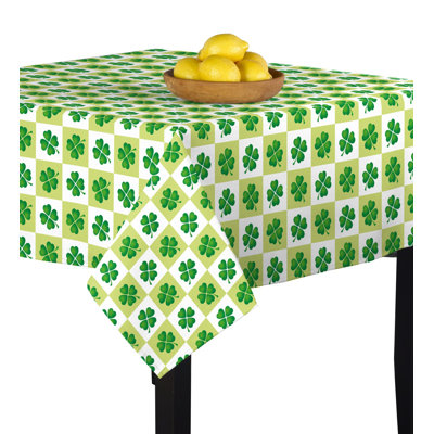 Rayshun 4 Leaf Clover Check Tablecloth
