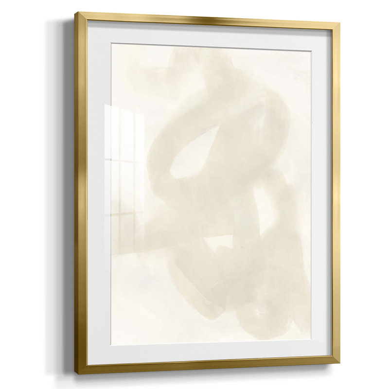 «Lattice Luster III», reproduction encadrée, Blanc, Papier avec cadre doré