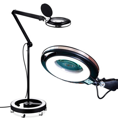 55'' Black LED Task Floor Lamp