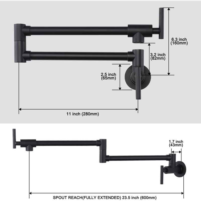 Naiyafly Kitchen Faucet, Matte Black
