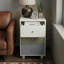 Liston 3 Drawer Bedside with Custom Green and Pink Panel Design
