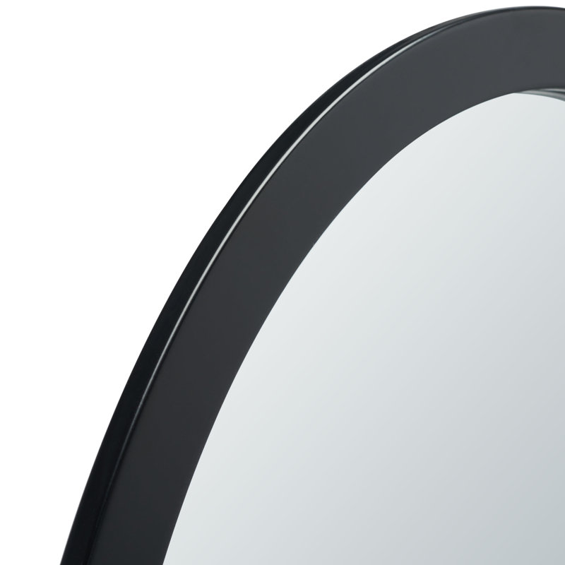 Miroir d'appoint mural Garcial, Noir