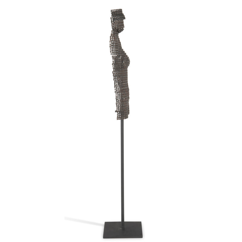 Chain Bust on Stand Sculpture