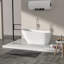 Baignoire autoportante en acrylique ovale de 59 po x 29,5 po avec égouttoir escamotable chromé avec trop-plein Chrome