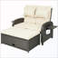 Méridienne convertible 3-en-1 avec coussin et appuis-tête-1670225762